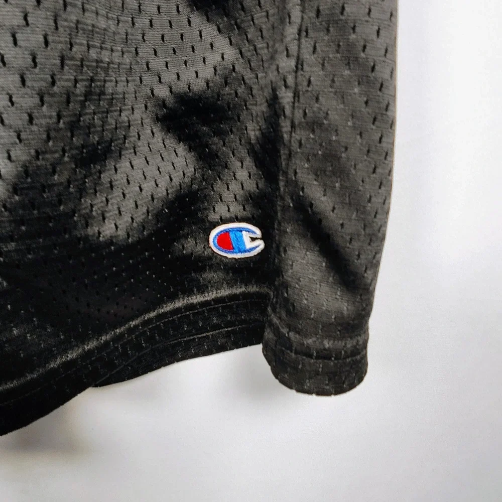 Champion Men's Long Mesh Black Shorts Large